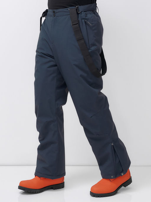 Горнолыжный костюм анорак мужской зимний темно-серого цвета 389TC - Leifensh фото 33