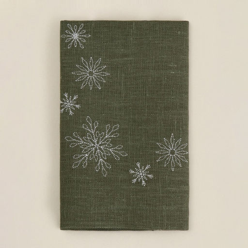 Набор сервировочных салфеток с вышивкой SL HOME New Year 40×40 см-2 шт., лен 100%, 265 г/м²
