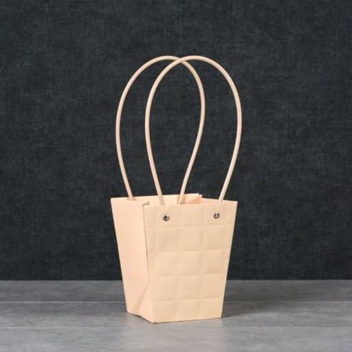 Цена за 10 шт. Пакет для цветов 13х9,5х15см / GYH22125-12 /уп 10/500/бежевый - Галеонтрейд фото 2