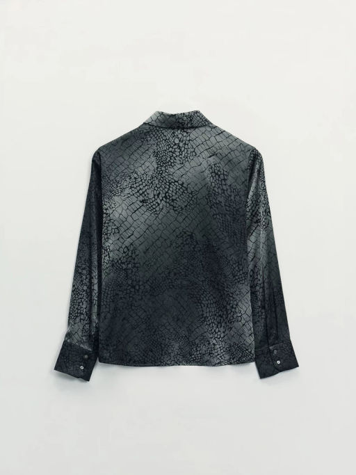 Атласная блузка с принтом / Zarina