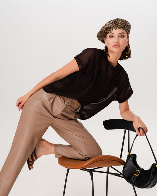 Двойка: Топ на бретельках и футболка-сетка - Sahar art lab фото 5