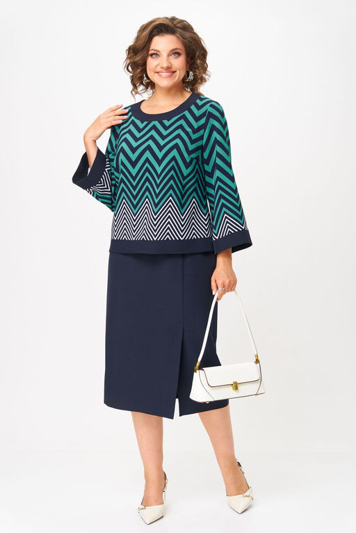 Костюм Aira Style 24126 Ментолово-синий