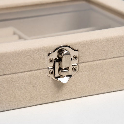 Шкатулка для украшений «Облако», 7 полос, 3 ячейки, 20×15×4.5, бежевая