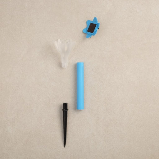 Садовый светильник на солнечной батарее Цветок голубой, 6296 см, 1 LED, свечение белое - Luazon lighting фото 6