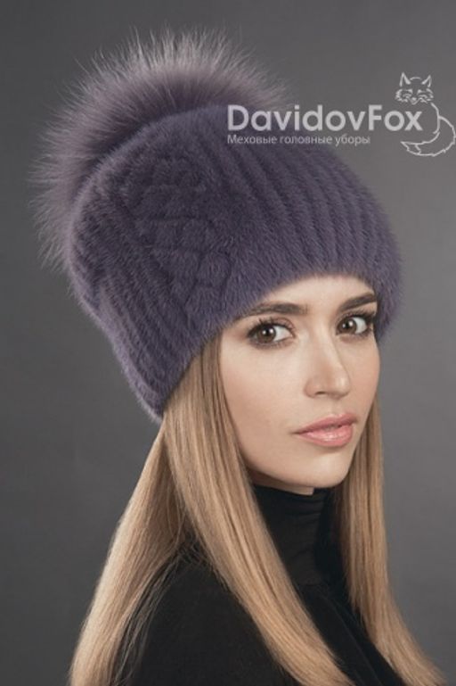Шапка Буратино норка слива орнамент