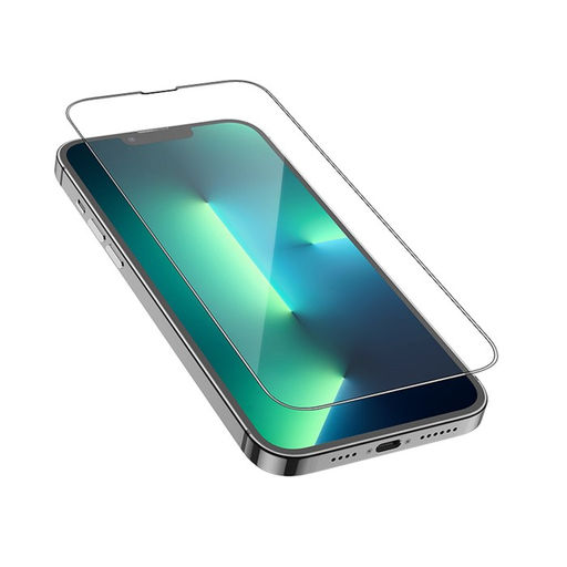 Защитное стекло Hoco A27, для iPhone 13 mini, анти отпечатки, анти царапины, чёрное