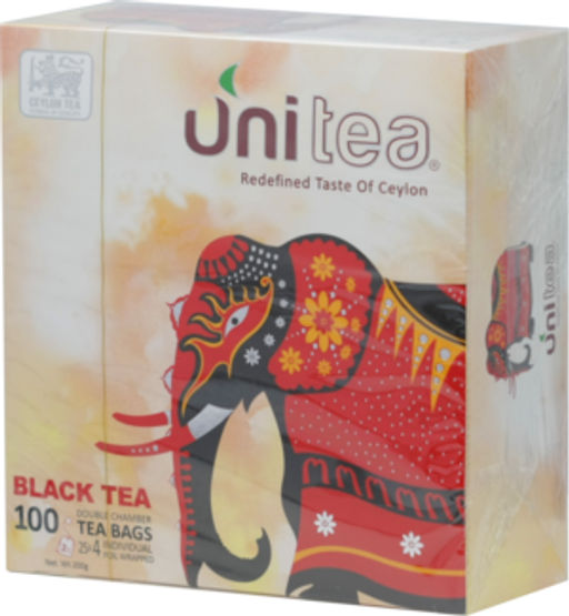UNITEA. Black tea 200 гр. карт.пачка, 100 пак. ШРИ-ЛАНКА