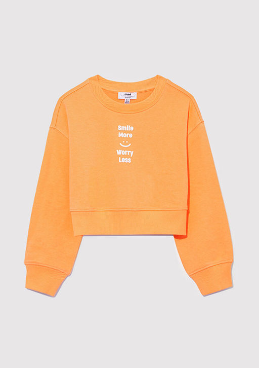 Sunshine Bask?l? Turuncu Sweatshirt - Mavi фото 3