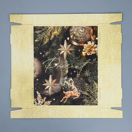 Коробка подарочная новогодняя складная Фотографичная, 31?25.5?16 см, Новый год