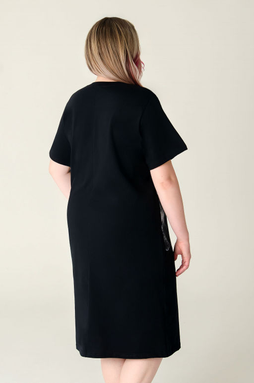 Арт. 4157 Туника женская 52-60 (5 шт) Цвет:черный - Калинка фото 4