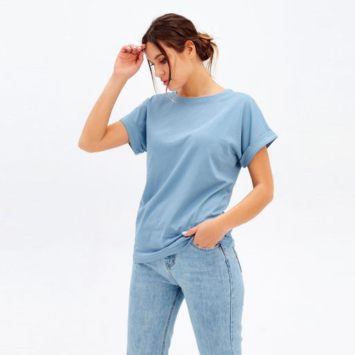 Футболка женская MIST basic, цвет индиго, размер 40-42