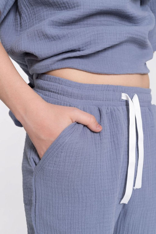 Шорты М224043в Серо-голубой