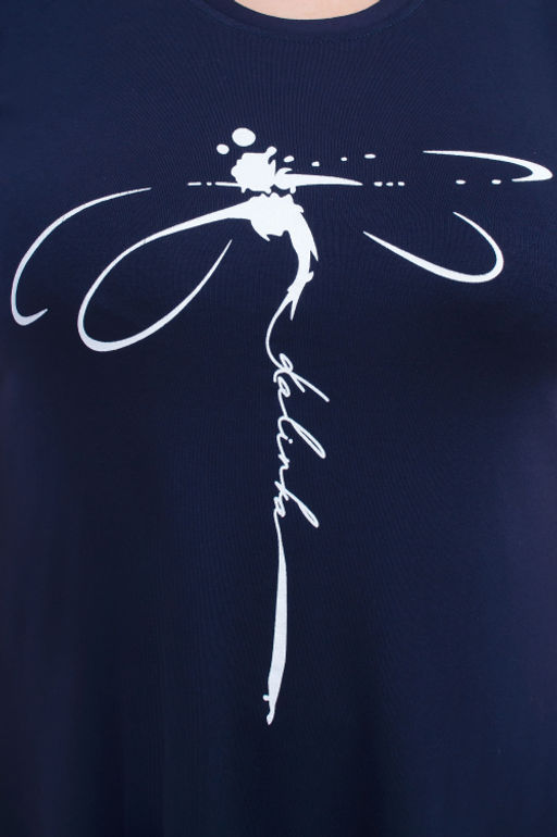 Арт. 3673 Футболка женская 46-56 (6 шт) Цвет:темно-синий - Калинка фото 17