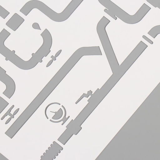 Пластиковый трафарет для творчества «Трубы», шаблон, 15×15 см