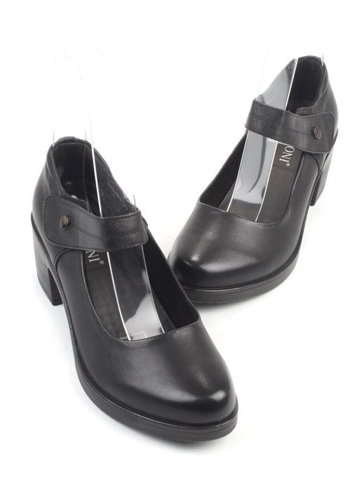 06-DHL104-D1 BLACK Туфли женские (натуральная кожа)