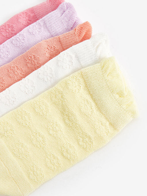 Desenli K?z Bebek Patik ?orap 5li - Waikiki фото 3