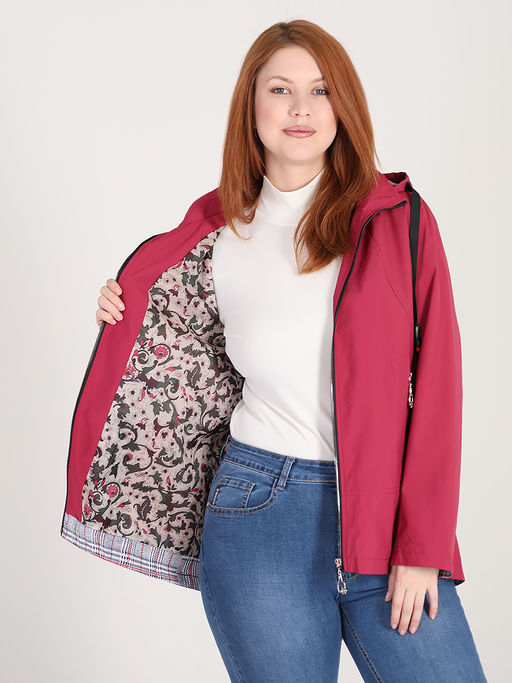 Весенняя ветровка женская с капюшоном - Almond фото 5