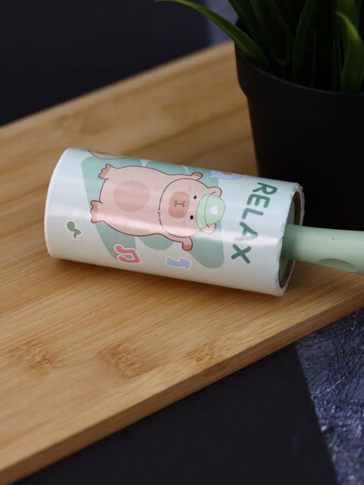 Ролик для чистки одежды "Capybara relaxing", 10 см*60 листов