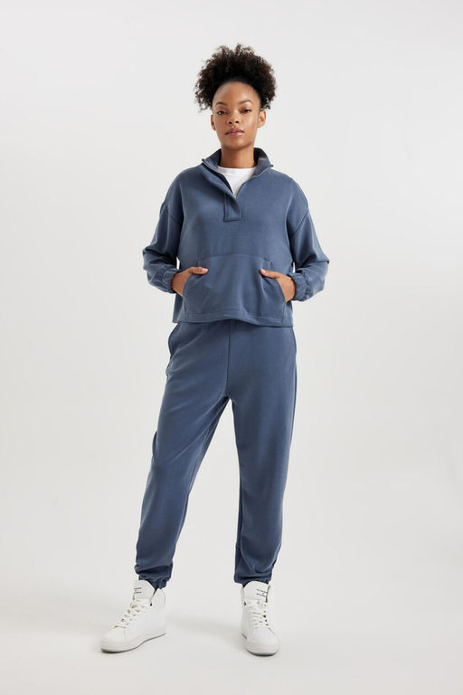 DeFactoFit Спортивная толстовка Oversize премиум-класса с высоким воротником  фото 15