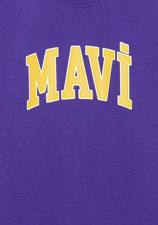 Mavi Logo Bask?l? Mor Tisort  фото 4