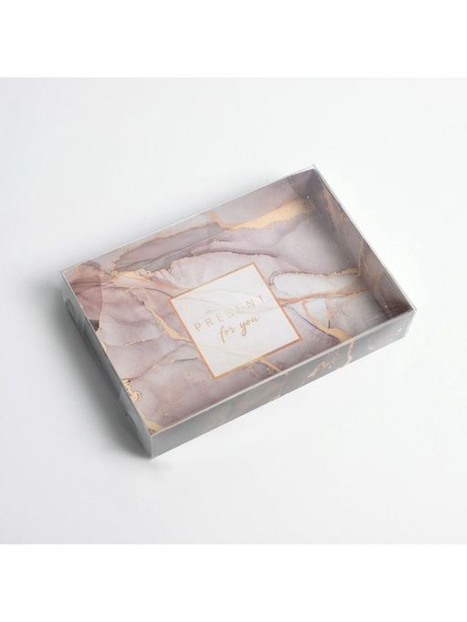 Цена за 5 шт. Коробка кондитерская Present, 18×12×3.5 см