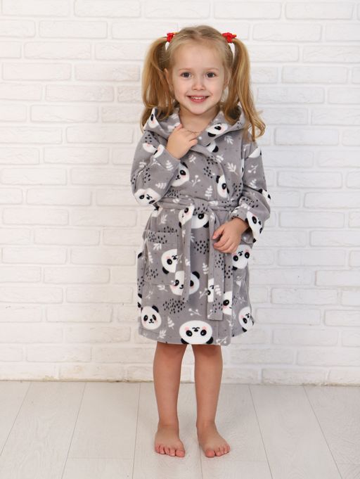 ХЛ007 Халат "Панда" (серый)