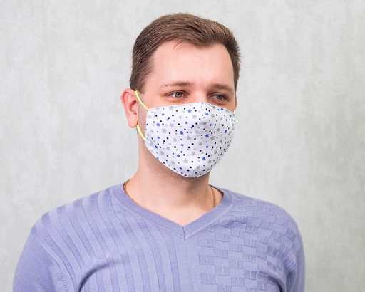 Трикотажная маска для взрослых Звезды - Smiledecor фото 2