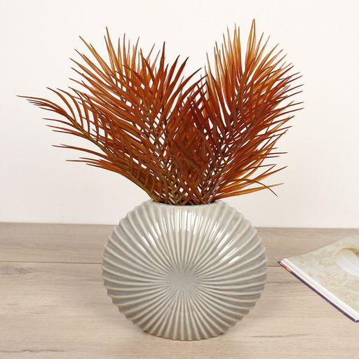 Ваза керамическая "Валенсия" 21*25*9см оливковая