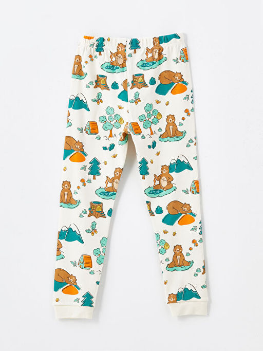 Beli Lastikli Bask?l? Erkek Bebek Pijama Alt - Waikiki фото 2