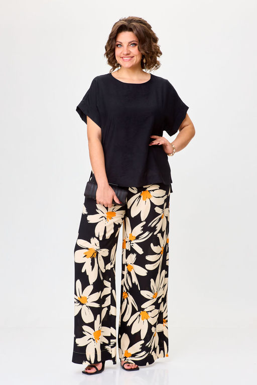 Костюм Michel Chic 1384 черный, ромашка  фото 6