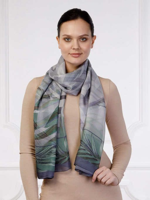 Палантин жен. шелк 110х180 SS02-8151-14 - Eleganzza фото 8