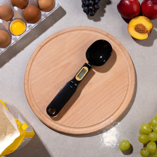 Мерная ложка Luazon LV-507, электронная, до 0.5 кг, чёрная