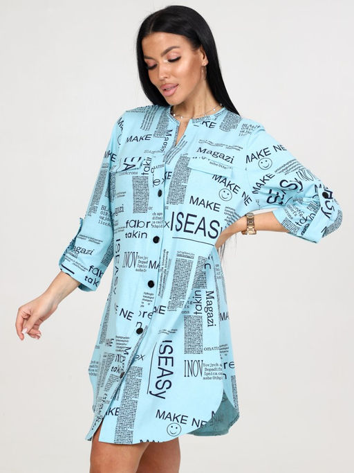 725 ТУНИКА ЖЕНСКАЯ (Голубой) - А-дина фото 4