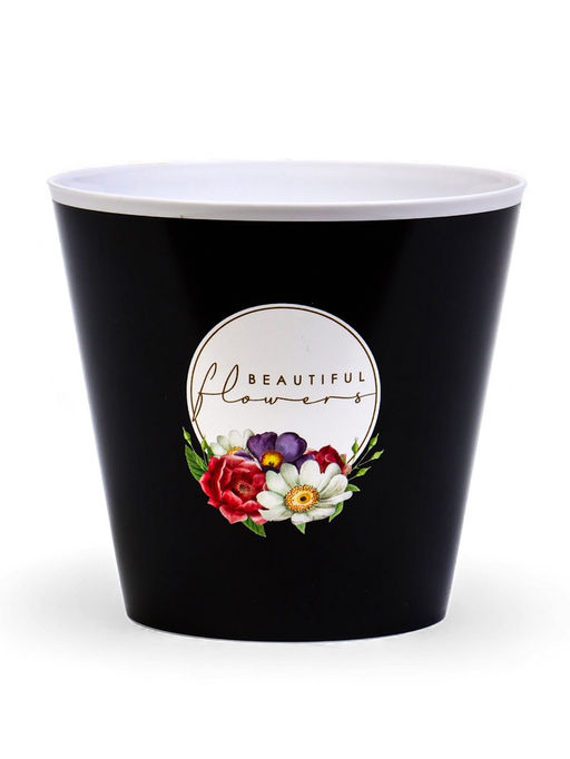 Кашпо 0,8 л "Цветы2"-2