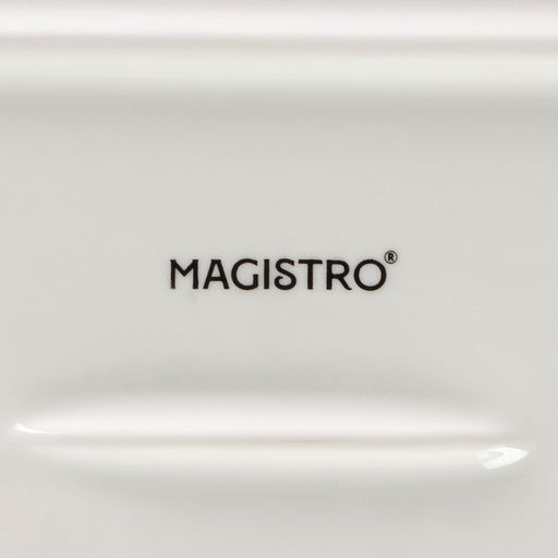 Блюдо для запекания Magistro Бланш, 35.522 см, фарфор, белое  фото 5