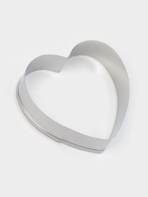 Формы для печенья Доляна «Сердечко», набор 3 шт, нержавеющая сталь, серебристые