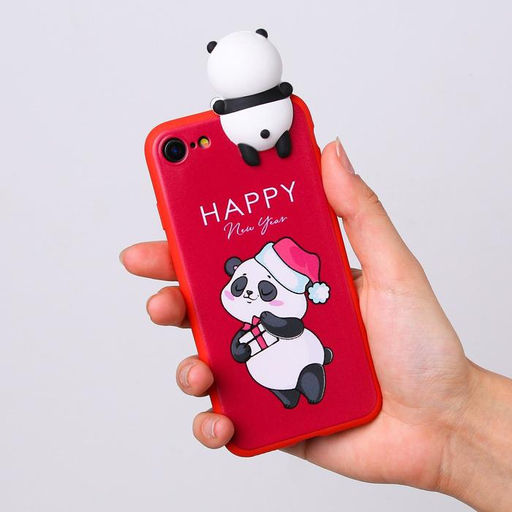 Чехол для телефона iPhone 7,8 Радостный панда, с персонажем, 6,8 х 14,0 см - Simaland фото 3