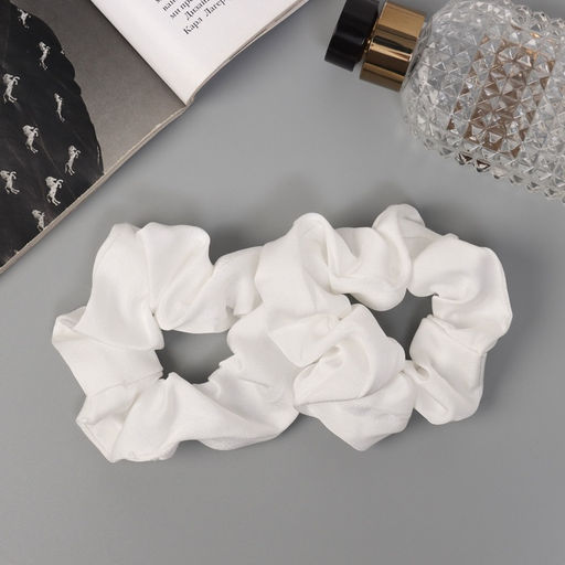 Цена за 6 шт. Резинки для волос «Орбита», набор 2 шт., Ариадна классик, 10 см, белый