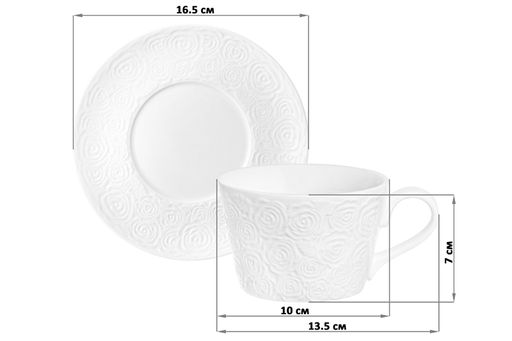 Чайн. пара 2 пр. 360 мл Розы - Elan gallery фото 2