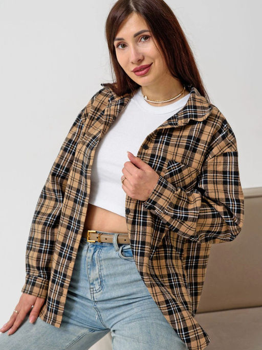 ФЛАНЕЛЬ Рубашка женская Имидж - Оптима фото 5