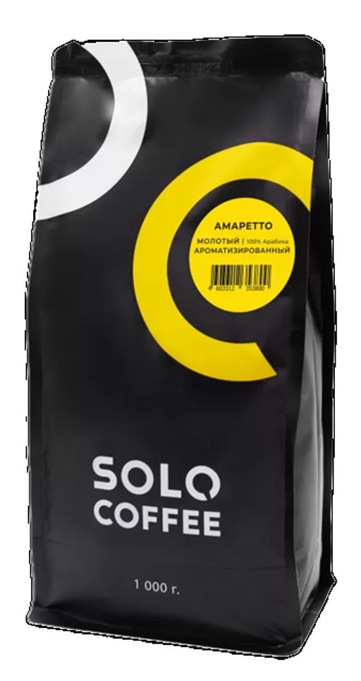 Кофе в зернах Solo Coffee Амаретто (100% арабика), свежеобжаренный  фото 3