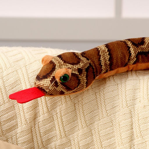 Мягкая игрушка Змея, 80 см, тёмные пятна - Simaland фото 3