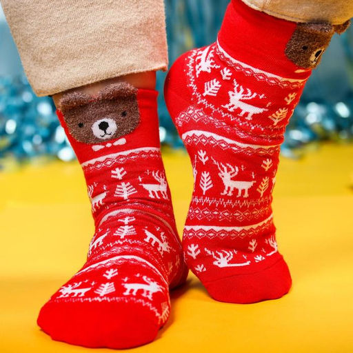 Подарочный набор Тепла и уюта в новом году : конфеты 120 г., носки размер: 3542 - Фабрика счастья фото 5