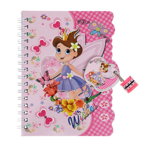 Записная книжка в подарочной коробке, на замочке, А6, 50 листов, линия, Феечка, МИКС - Calligrata фото 2