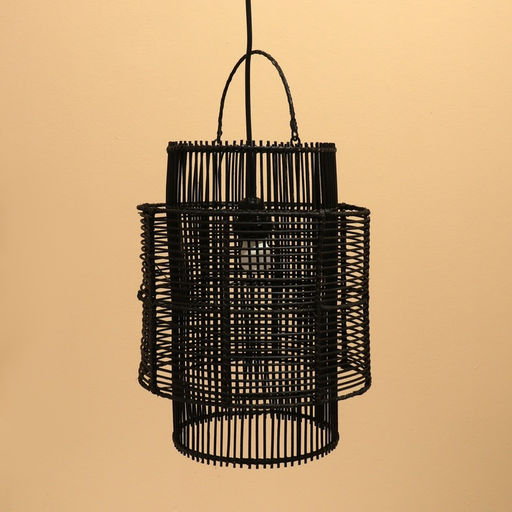 Светильник потолочный из ротанга «Тедди», 1×120 Вт, Е27, 30×30×40 см