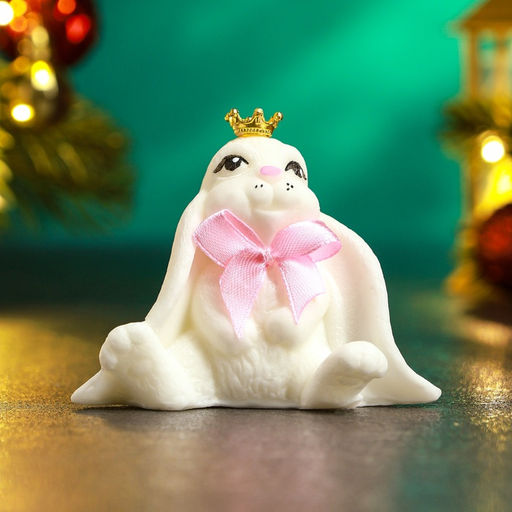 Фигурное мыло Милый зайчик белый, 95 г - Мыльные штучки фото 2