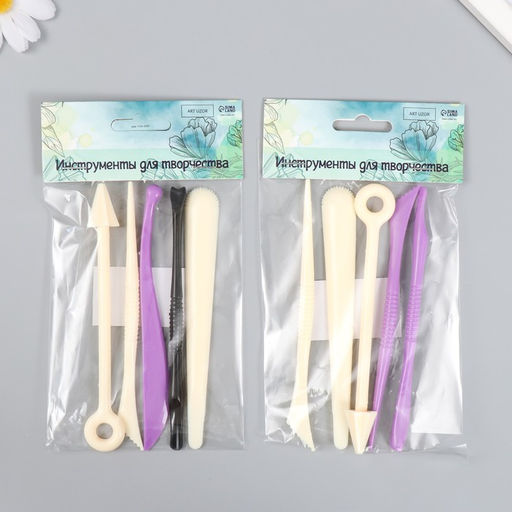 Инструменты для моделирования и придания формы набор 5 шт h=13,5 см - Арт узор фото 5