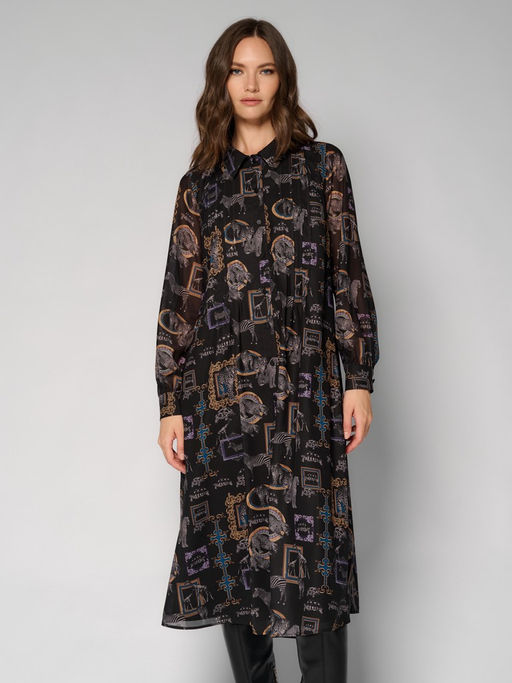 Платье женское 12411-35116 multicolor-black - Eleganzza фото 5