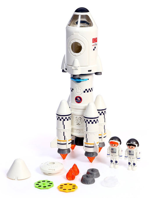 УЦЕНКА Игровой набор 5в1 Ракета, свет, звук, дым, с проектором и фигурками