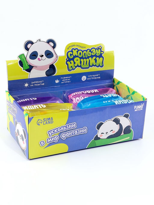 Цена за 6 шт. Антистресс игрушка - скользун «Попробуй поймать»